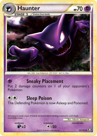 Haunter 35/102 HeartGold & SoulSilver HS—Triumphant