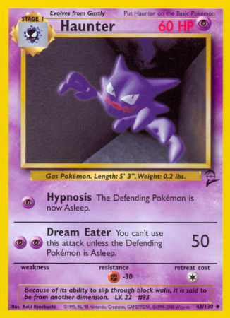 Haunter 43/130 Base Base Set 2