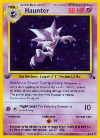 Haunter 6/62 Base Fossil
