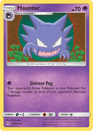 Haunter 69/214 Sun & Moon Unbroken Bonds