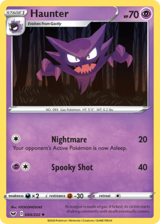 Haunter 84/202 Sword & Shield Sword & Shield
