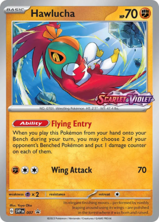Hawlucha 7/14 Scarlet & Violet Scarlet & Violet Black Star Promos