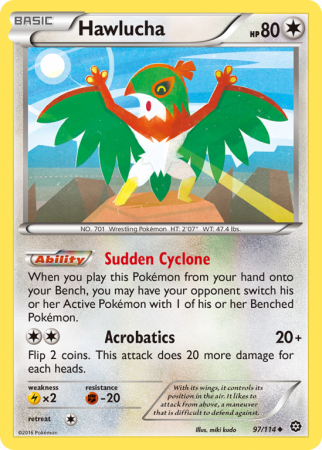 Hawlucha 97/114 XY Steam Siege