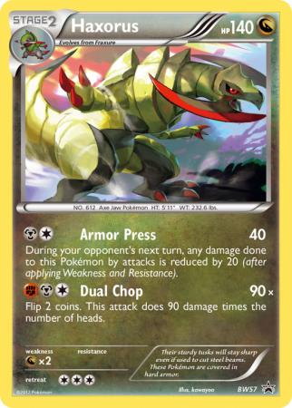 Haxorus BW57/101 Black & White BW Black Star Promos