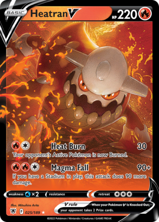 Heatran V 25/189 Sword & Shield Astral Radiance