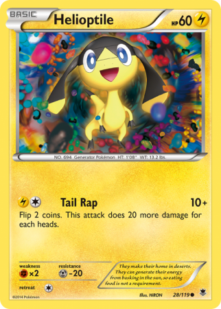 Helioptile 28/119 XY Phantom Forces
