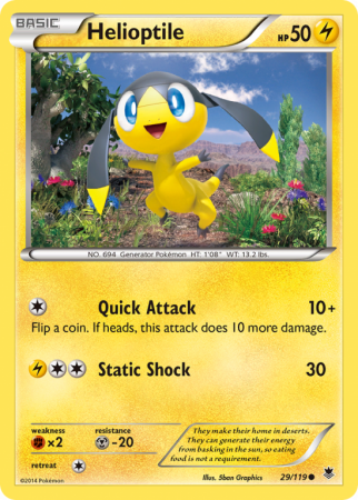 Helioptile 29/119 XY Phantom Forces