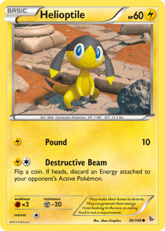 Helioptile 36/106 XY Flashfire