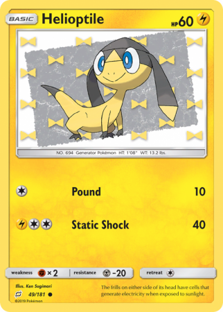 Helioptile 49/181 Sun & Moon Team Up