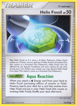 Helix Fossil 93/99 Platinum Arceus