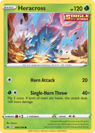 Heracross 6/198 Sword & Shield Chilling Reign