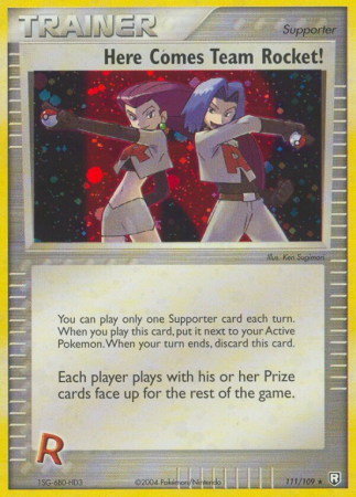 Here Comes Team Rocket! 111/109 EX Team Rocket Returns