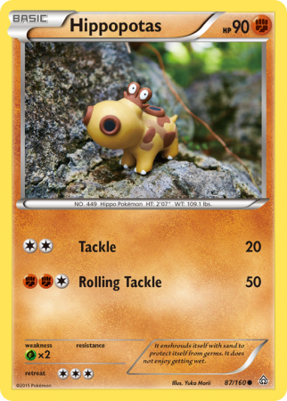 Hippopotas 87/160 XY Primal Clash