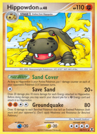 Hippowdon 25/111 Platinum Rising Rivals