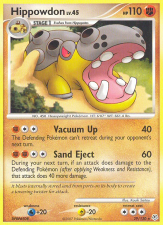 Hippowdon 29/130 Diamond & Pearl Diamond & Pearl