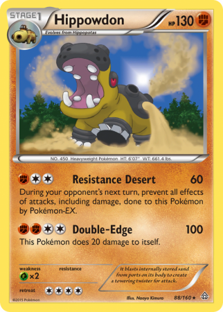 Hippowdon 88/160 XY Primal Clash