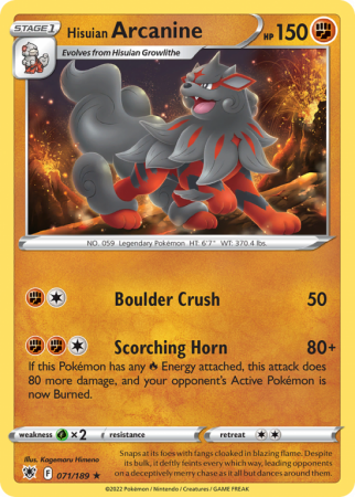 Hisuian Arcanine 71/189