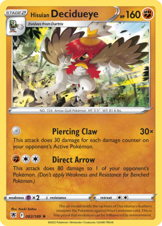 Hisuian Decidueye 82/189
