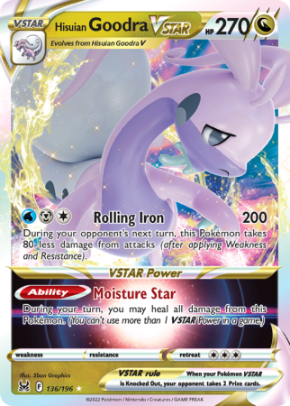 Hisuian Goodra VSTAR 136/196 Sword & Shield Lost Origin