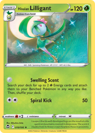 Hisuian Lilligant 10/195 Sword & Shield Silver Tempest