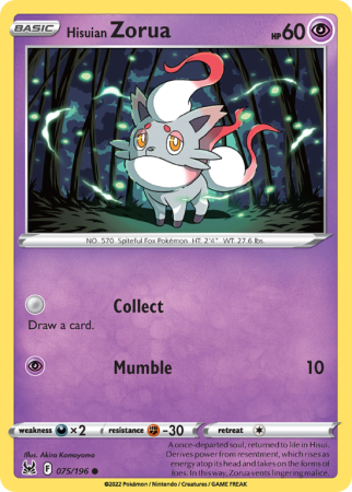 Hisuian Zorua 75/196
