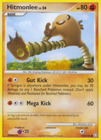 Hitmonlee 100/146 Diamond & Pearl Legends Awakened
