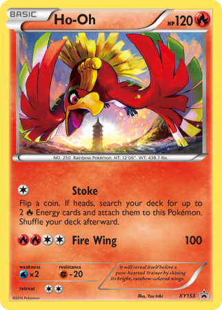 Ho-Oh XY153/183 XY XY Black Star Promos