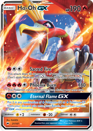 Ho-Oh-GX 21/147 Sun & Moon Burning Shadows