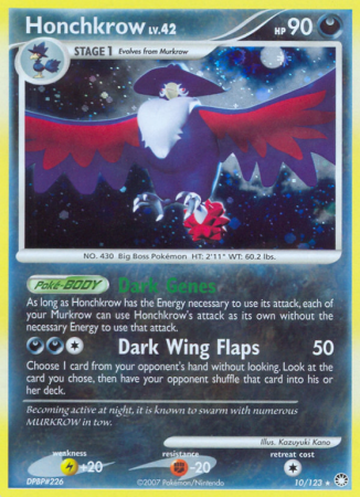 Honchkrow 10/123 Diamond & Pearl Mysterious Treasures