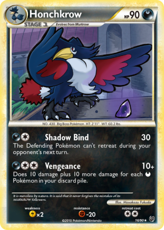 Honchkrow 16/90 HeartGold & SoulSilver HS—Undaunted