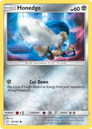 Honedge 107/181 Sun & Moon Team Up