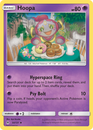 Hoopa 54/131 Sun & Moon Forbidden Light
