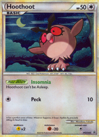 Hoothoot HGSS05/25 HeartGold & SoulSilver HGSS Black Star Promos