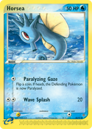 Horsea 58/97 EX Dragon