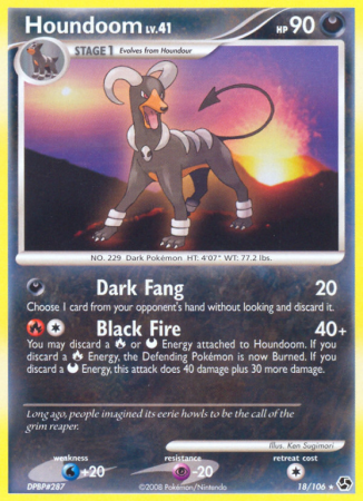 Houndoom 18/106 Diamond & Pearl Great Encounters