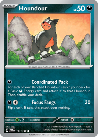 Houndour 131/197 Scarlet & Violet Obsidian Flames