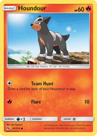 Houndour 45/214 Sun & Moon Lost Thunder