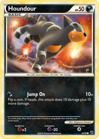 Houndour 54/90 HeartGold & SoulSilver HS—Undaunted