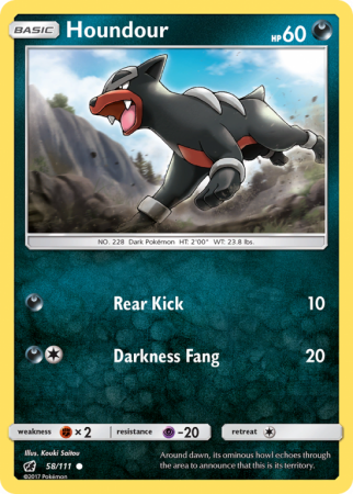 Houndour 58/111 Sun & Moon Crimson Invasion