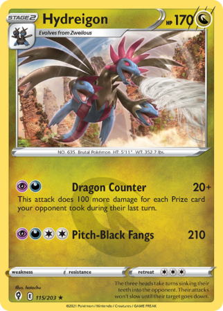 Hydreigon 115/203 Sword & Shield Evolving Skies