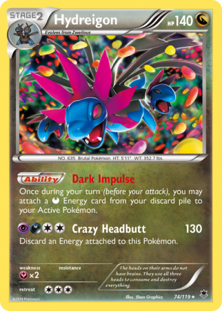 Hydreigon 74/119 XY Phantom Forces