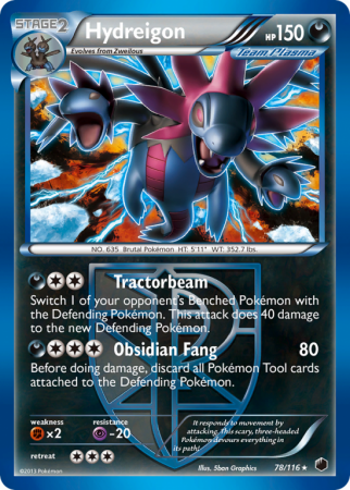 Hydreigon 78/116 Black & White Plasma Freeze