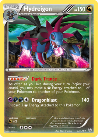 Hydreigon 97/124 Black & White Dragons Exalted