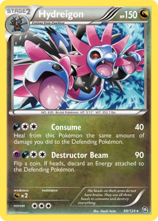 Hydreigon 98/124 Black & White Dragons Exalted