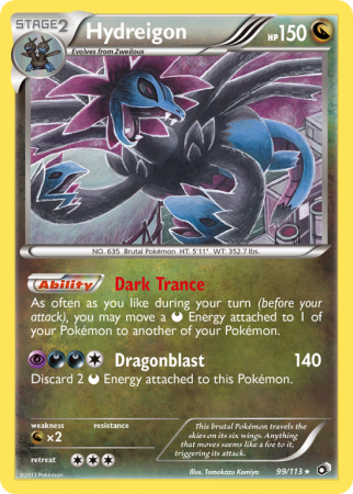 Hydreigon 99/113 Black & White Legendary Treasures
