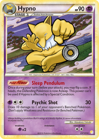 Hypno 23/123 HeartGold & SoulSilver HeartGold & SoulSilver