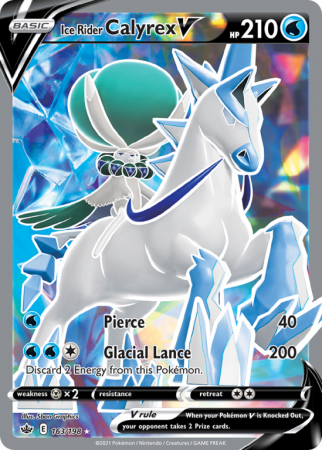 Ice Rider Calyrex V 163/198 Sword & Shield Chilling Reign