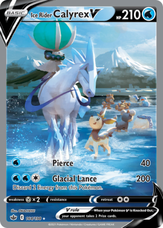 Ice Rider Calyrex V 164/198 Sword & Shield Chilling Reign