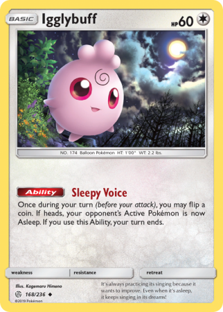 Igglybuff 168/236 Sun & Moon Cosmic Eclipse