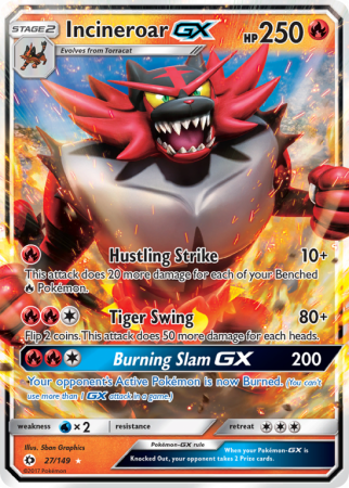 Incineroar-GX 27/149 Sun & Moon Sun & Moon